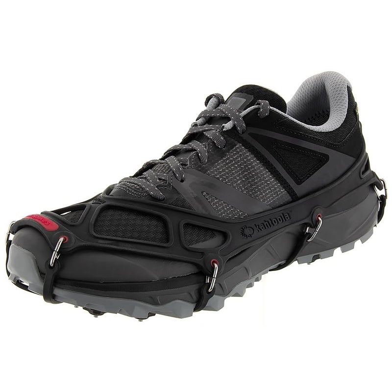 Kahtoola EXOspikes Footwear Traction for Winter Hiking & Running in Snow, Ice & Rocky Terrain - Black - Medium - Image 1